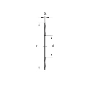 Axial Bearing Washer, Series: AS Series, 8 mm Inside Dia, 21 mm Outside Dia, 1 mm Width, For Use With: AXK and K811 Needle Roller Thrust Bearing
