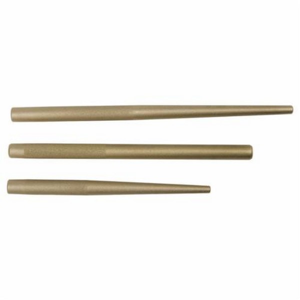 Punch Set, Heavy Duty, 3/8 to 3/4 in Punch, 14 in Overall Length, 3 Punches, 3 Piece, Drift, Line Up, Set Contents: J25TR54C Pouch, J9634HB Brass Drift Punch, J9638HB Brass Line-Up Punch and J96716HB Brass Line-Up Punch, Brass