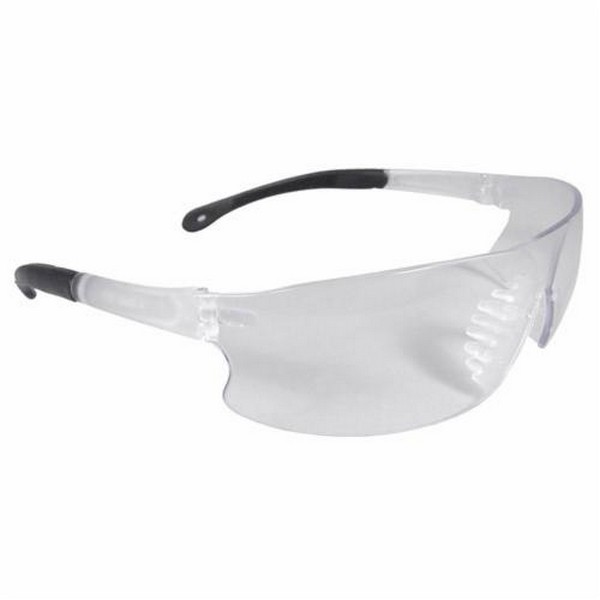 Safety Eyewear, Lightweight, Series: RS1 Rad-Sequel™, Universal Size, Anti-Fog/Hard Coat/Impact-Resistant/Scratch-Resistant Lens Coating, Clear Lens, Wrap Around Frame, Clear Frame, Polycarbonate Frame, Polycarbonate Lens, 99.9 % UV Protection, Rubbe