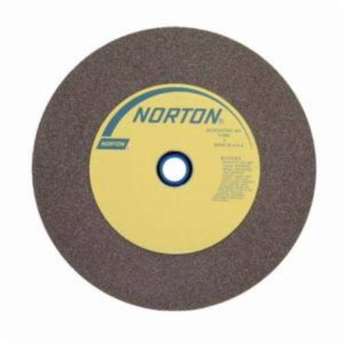 Bench and Pedestal Grinding Wheel, Straight, 12 in Wheel Dia, 1-1/2 in Wheel Thickness, 1-1/2 in Center Hole, 60/80 Grit, Medium Grade, Aluminum Oxide Abrasive, 2070 RPM Maximum, Vitrified Bond, Brown Wheel, Wheel Type Number: Type 1