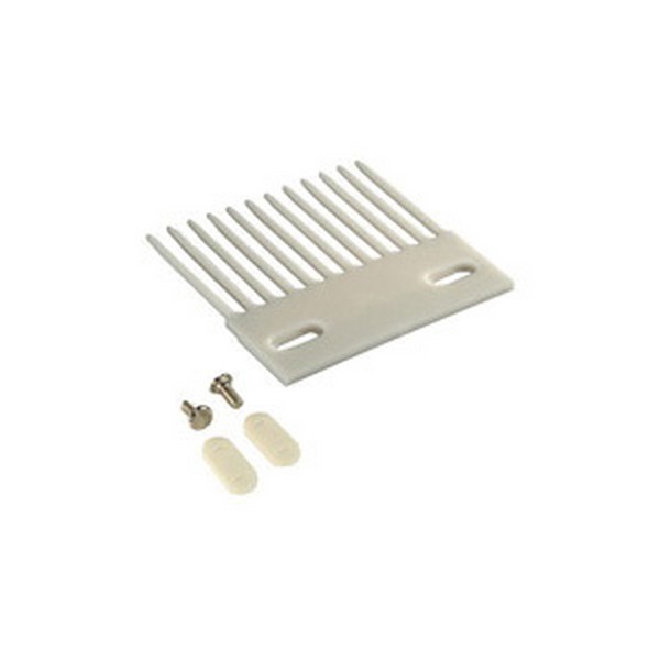 Transfer Comb Kit, For Use With: 997, 4707 and 5997 Flat Top Conveyor Chains, 5-3/4 in L x 5.92 in in W x 1/4 in THK Plate, 2.24 in Top of Teeth to Plate Edge, POM