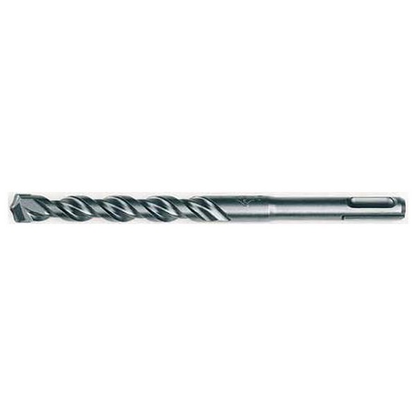Rotary Hammer Drill Bit, 2-Cutter Single Tip, 1/2 in Drill Bit, 18 in Overall Length, 16 in Cutting Depth, 4 Flutes, Spiral Flute, 16 in Flute Length, SDS Plus® Shank, Centering Point, Right Hand Cutting Direction, Carbide Cutting Edge, Applicable Ma