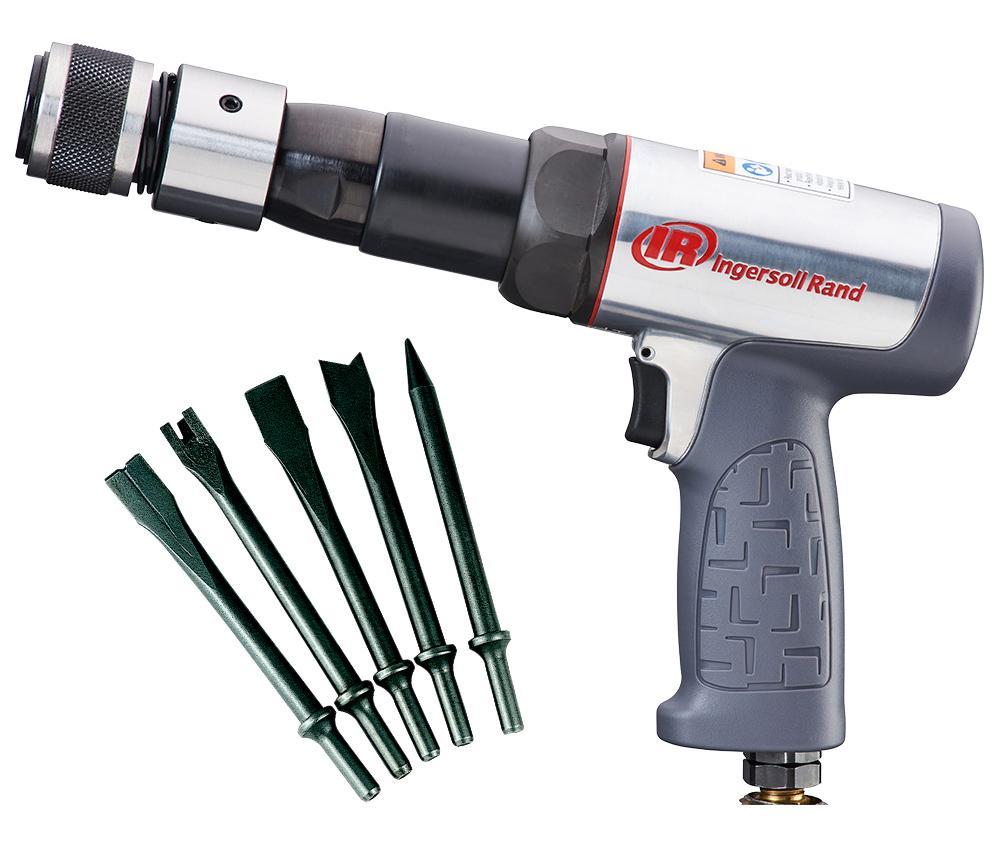 Air Hammer, Tool/Kit: Bare Tool, Heavy Duty, Series: MAX Series, 10.5 in Bore, 2530 bpm Blows per Minute, 3.5 in Stroke Length, 24 cfm Air Flow, 105 psi Air, 1/4 in NPT Air Inlet, 3/8 in Minimum Hose, Alloy Steel Housing Material, Pistol Grip Handle, 106.7 dBA Sound Level, 9.1 in L Dimensions