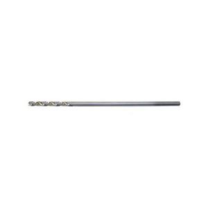 Aircraft Extension Drill, #10 Drill - Wire, 0.1935 in Drill - Decimal Inch, 12 in Overall Length, 2-7/16 in Cutting Depth, 2 Flutes, Spiral Flute, 2-7/16 in Flute Length, 0.1935 in Shank, Straight Shank, 135° Point, Split Point, HSS, Uncoated