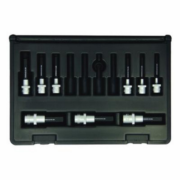 Socket Bit Set, Series: ProHold®, Measurement System: Imperial, 9 Piece, 5/32 to 5/8 Inch Hex, 2 Inch Length Bit, For Use With: Standard 6-Point Socket and Impact Socket, Steel, ProGuard™