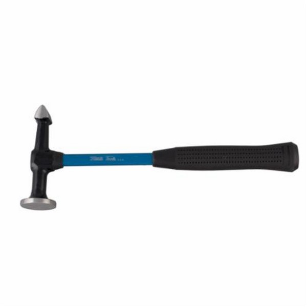 Dinging Hammer, Round Face, Alloy Steel Head, 5 Inch Head Length, Fiberglass Handle, Cushioned Grip