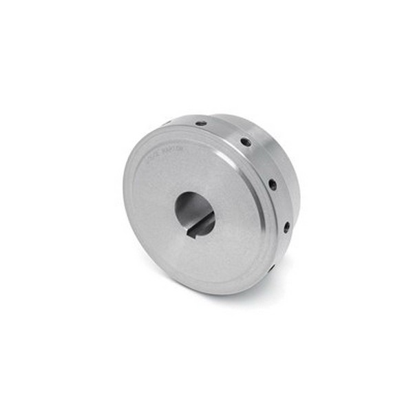 Flexible Tire Coupling Hub, Custom Finished Bore, E80 Coupling, 48 mm Bore Diameter, 241 mm Hub Diameter, 124 mm Hub Length, 2000 RPM Maximum, 124 mm Length Through Bore, M12 x 1.75 Screw