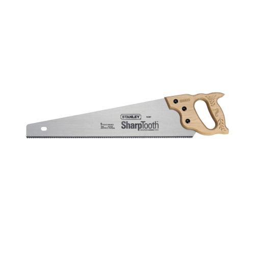 Hand Saw, Heavy Duty, 20 in Blade Length, Steel Blade, 8, 3-Sided Induction Hardened Teeth, 25 in Overall Length, Steel Cutting Edge, Traditional Handle, Hardwood Handle, Plasterboard and Wood Material Application