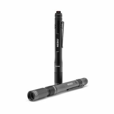 Pocket Light, Series: INSPECTOR, LED Bulb, 54/180 Lumens, 2 hr/6 hr/50 min Average Life, AAA Battery, 2 Batteries, Anodized Aircraft Grade Aluminum Housing Material, IP67 Enclosure, 0.47 in Dia x 5-3/4 in to 6 in L Dimensions