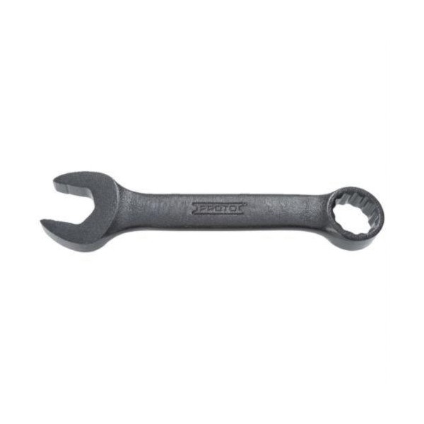 Combination Wrench, 1/2 in Wrench Opening, 12 Points, 4-5/16 in Overall Length, 15˚ Offset, 1-7/64 in Open End Width, 23/64 in Open End Thickness, 51/64 in Box End Width, 23/64 in Box End Thickness, 15˚ Head, Specifications Met: ASME B107.100-2047, 3