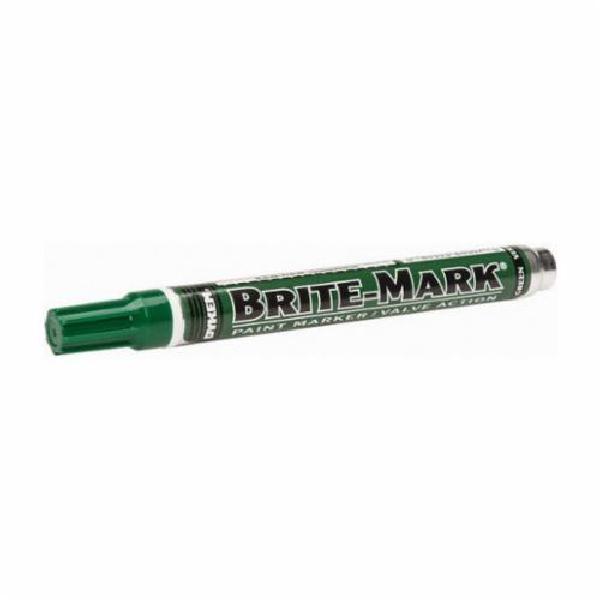 Paint Marker, General Purpose, Permanent, Medium Tip, 0 to 35 °F, 25 to 35 s Drying, Aluminum, Green