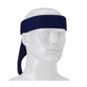 Cooling Bandana, Flash Evaporative, Series: 393-EZ201, Universal, Navy, 65% Polyester/35% Cotton Poplin, Breakaway Snap Closure
