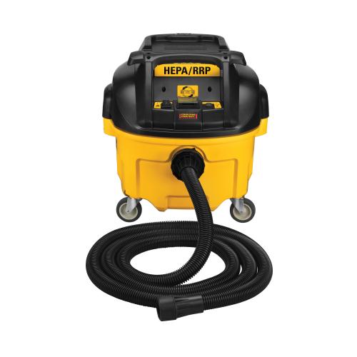 Dust Extractor, Wet/Dry, 8 gal Tank, 120 VAC, 15 A, 50 in Static, 130 cfm, 1-1/4 in Dia x 15 ft L Hose, Corded Cord, HEPA/RRP Filter, 76 dBA Sound Level, 20 in L x 20 in W x 20 in H Dimensions