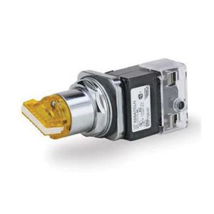 Illuminated Selector Switch, Class 52 Heavy Duty, Maintained ContMode, Short Lever Operator, 3 Positions, Left Center-Right Throw, Cam Code: C, Incandescent Lamp, NEMA 12/13 Enclosure, Metal, Polished Chrome, Environmental Conditions: -35 to 70 °C Te