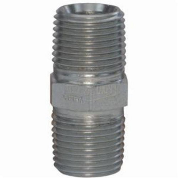 Pipe Nipple, 1/8-27 Nominal, MNPT, 5000 psi, Steel, Zinc Plated, Domestic