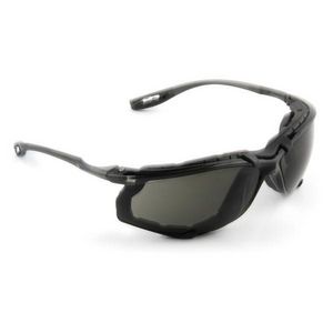 Safety Glass, Anti-Fog Lens Coating, Gray Lens, Plastic Frame, Yes UV Protection, Cord Control System Temple, Specifications Met: ANSI Z87.1-2003, CSA Z94.3-2007
