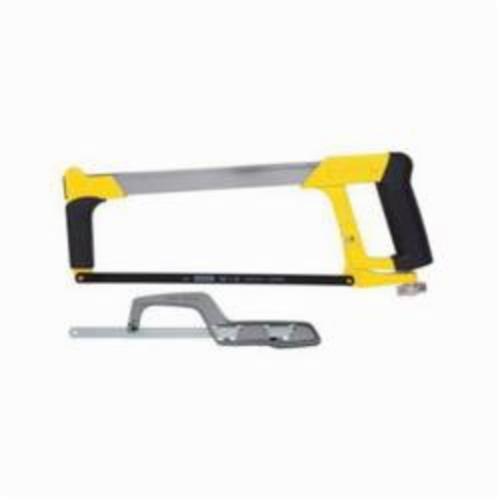 Hacksaw, High Tension, 12 in Blade Length, Metal Blade, 45/90 deg Blade Angle, 4 in Throat Depth, 24 TPI, Contoured Handle, Metal and Plastic Material Application