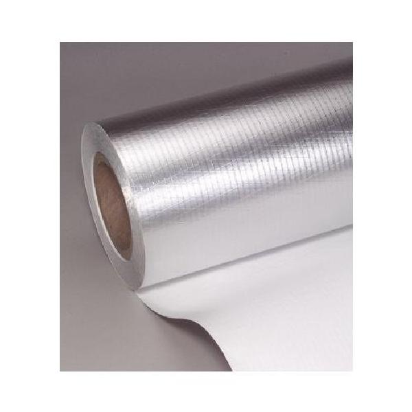 Facing Tape, Non-Adhesive, 300 ft Length, 35-1/2 Inch Width, 9 mil Thickness, White, Foil/Kraft/Scrim Backing, 55 in-lb Tensile Strength