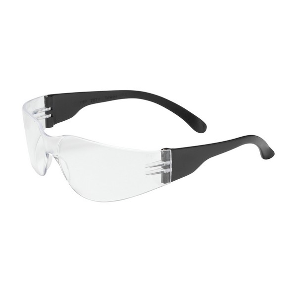Protective Glasses, Lightweight, Series: Zenon Z11sm™, Unisex, Universal, Anti-Scratch Lens Coating, Clear Lens, Rimless Frame, Black Frame, Polycarbonate/PVC Frame, Polycarbonate Lens, 99.99% UV Protection, Flexible/Thin Temple