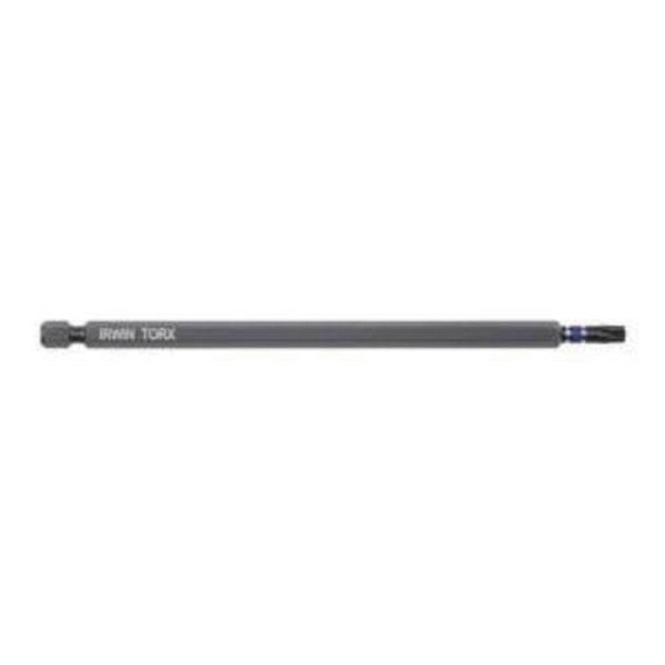 Impact Power Bit, Heavy Duty, T10 Point, Torx® Point, 6 in Overall Length, 1/4 in Drive/Shank, Cold Forged High Grade Steel, Black Oxide
