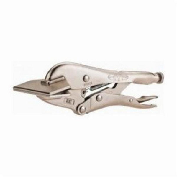 Locking Sheet Metal Clamp, Regular, Series: 8R®, 1-3/4 in Throat Depth, 3-1/8 in Jaw Opening, 8 in L Jaw, Heat Treated Alloy Steel, Silver, Nickel Plated
