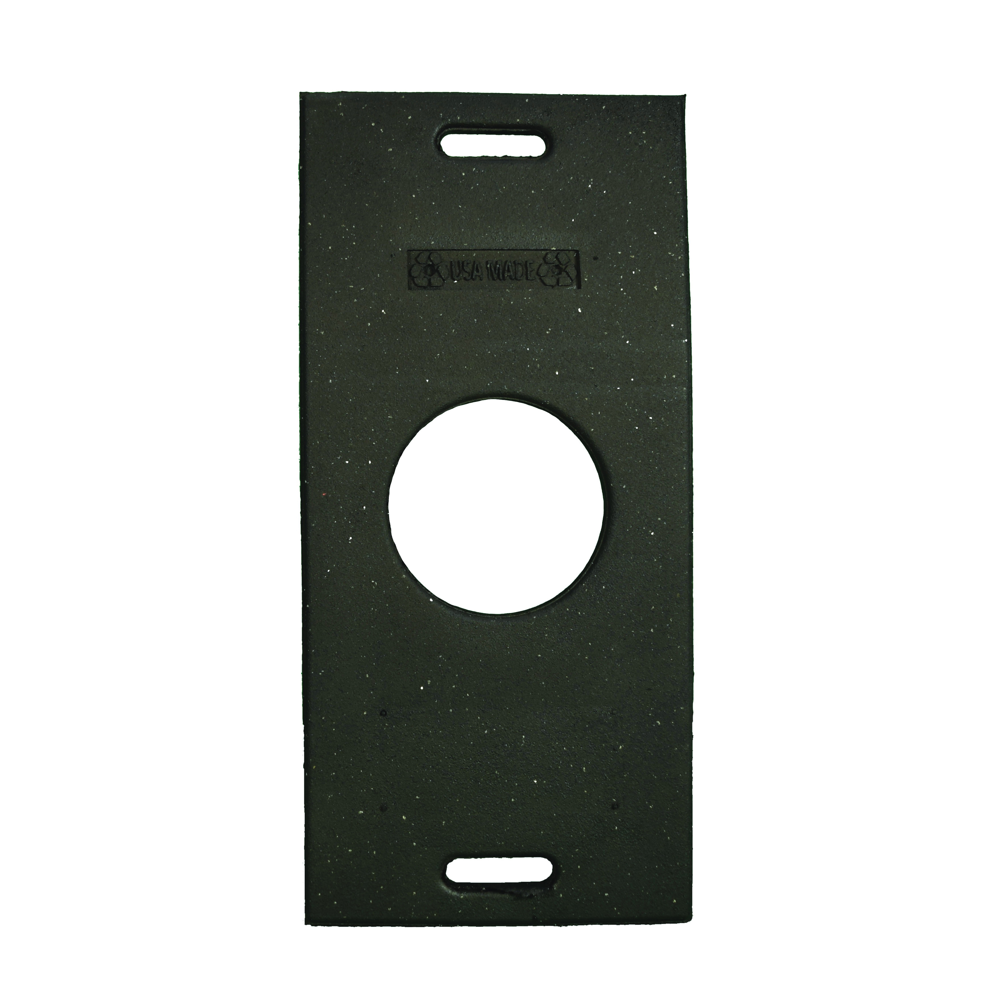 Trim Line Base, Rectangular, For Use With: Grip N Go™ and Guardian Channelizer Cones, 30 in L x 14-1/2 in W x 3 in H, 30 lb, Recycled Rubber, Black