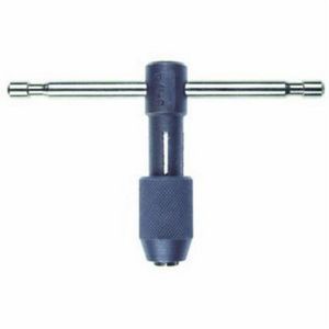 Tap Wrench, #0 to 1/4 Inch Tap Capacity, T-Handle Handle