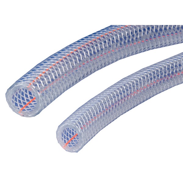 Hose, Series: K3150, 3/8 in Nominal, 0.594 in OD, 100 ft Length, 225 PSI Working, 25 to 150 F, PVC, Crystal Clear, Import