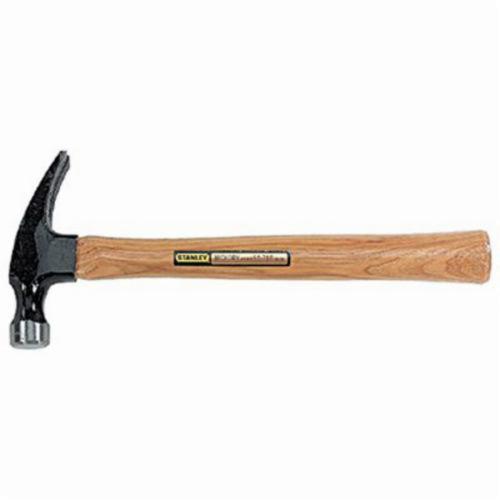 Nailing Hammer, 13-7/16 in Overall Length, Bell/Rim Tempered Face, 1-3/32 in Face Dia, Smooth Face Surface, 13 oz Head, High Carbon Steel Head, 5-1/8 in Head Length, Hickory Wood Handle, Curved Claw Style