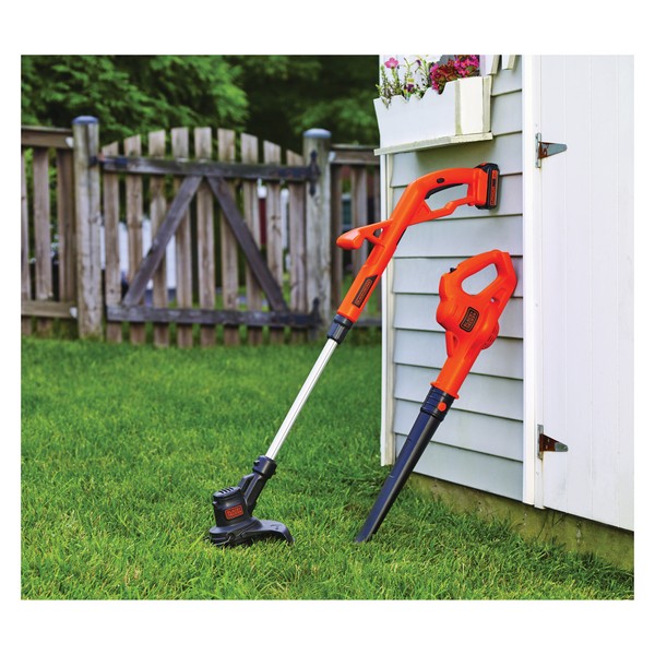 String Trimmer/Sweeper Combo Kit, Cordless, 10 Inch Cutting Width, Automatic Line Advance, 20 VDC, Lithium-Ion Battery Type