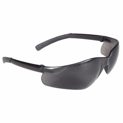 Safety Eyewear, Lightweight, Series: AT1 Rad-Atac™, Universal Size, Hard Coat/Impact-Resistant Lens Coating, Smoke Lens, Half-Frame, Polycarbonate Lens, Yes % UV Protection, Non-Slip Rubber/Soft Temple, Specifications Met: ANSI Z87.1+, CSA Z94.3