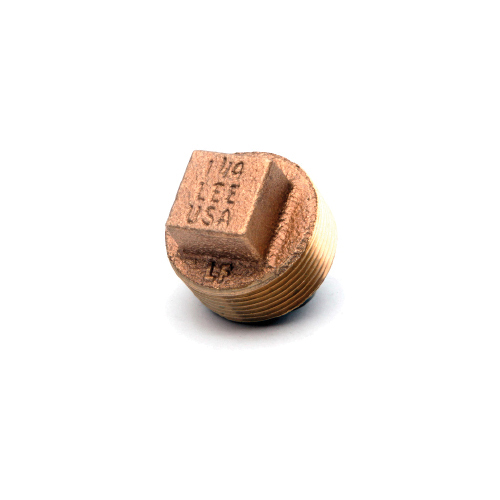Cored Regular Plug, Cored Regular, Fitting/Connector Type: Plug, 1 Inch Nominal, Thread, 125 lb, 150 psi, Smooth Cored Casting, Bronze, Domestic