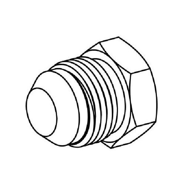 Plug, Hex Head, Series: 2408, 5/16-24 Nominal, 37 deg Male JIC End Style, Steel, Trivalent Chromate Plated, Silver