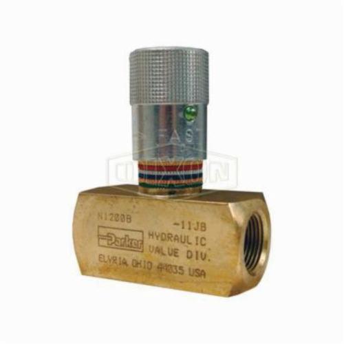 Flow Control Valve, Series: N Series, 1/4 Inch FNPT Nominal, 2000 psi, 70 °F, Media: Air, Brass Body