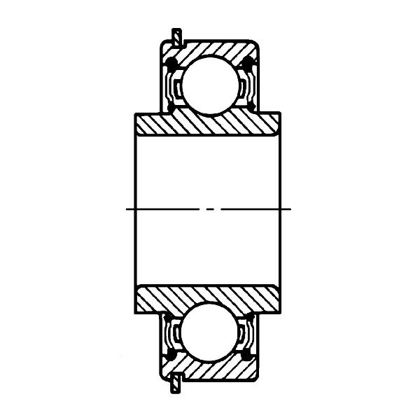 Deep Groove Ball Bearing, 25 mm Inside Diameter, 52 mm Outside Diameter, 16 mm Width, Seal on One Side, Shield On One Side, Steel