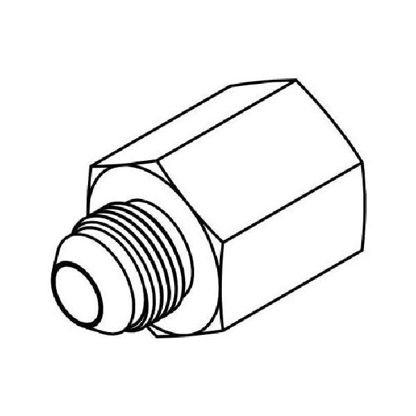 Adapter, Straight, Series: 2405, 9/16-18 x 3/8-18 Nominal, 37 deg Male JIC x FNPT End Style, 316 Stainless Steel