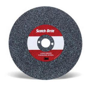 Finishing Wheel, Center Hole Attachment, Precision Shaped Ceramic Abrasive, 3 in Wheel Diameter, 1/4 in Center Hole, 0.125 in Face Width, 15100 RPM Maximum, Bronze