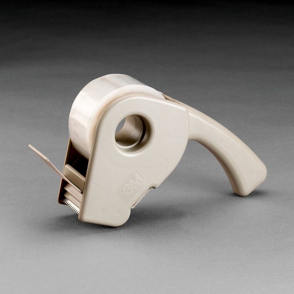 Tape Dispenser, Handheld, 2 Inch Tape Width, Pistol, 3 Inch Diameter Core, For Use With: Box Sealing Tape, Plastic, Gray