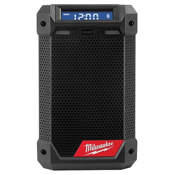 Jobsite Radio, Cordless Reconditioned Weather-Resistant, Bare Tool/Kit: Kit, Series: M12™, 10 Channels, 10 hr Charging, Digital Display, Bluetooth Speaker, 12 V, CP 2.0 Battery