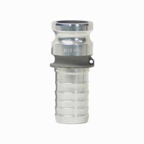 Cam and Groove Adapter, Type E, Series: Boss-Lock™, Adapter, 3 Inch Nominal, Male Adapter x Hose Shank, 6-29/32 Inch Length, 125 psi, Aluminum, 3-21/32 Inch Diameter, Domestic
