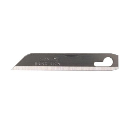 Utility Replacement Blade, Single-Edge Blade, Sheepsfoot Blade Style, Sharp Point Blade Design, 2-9/16 in Blade Length, 1/2 in Blade Width, 0.04 in Thickness, 1 Points, Compatible With: 5R669 Utility Knife, Stainless Steel
