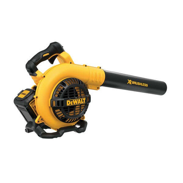 Cordless Blower Kit, Brushless Handheld Lightweight, 400 cfm, 120 mph Air, Lithium-Ion Battery, 40 V Battery, 4 Ah Battery, 1 hr Recharge Time, 1 Batteries, 67 dB, 1 Speed, Variable Speed Trigger/Speed Lock Control, Ergonomic, Plastic, Black/Yellow