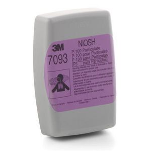 Particulate Filter, For Use With: 3M™ 5000 Series Reusable Respirators, 6000 Series Cartridges with Adapter 502, 6000 Series Facepieces and 7000 Series Facepieces with Bayonet Filter Holder, P100 Filter Class, 0.9997 Filter Efficiency, Magenta, Resists: Certain Oil and Non-Oil-Based Particles, 3.4 in L x 2.3 in H Dimensions