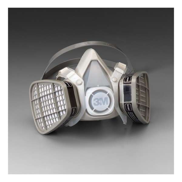Half Facepiece Disposable Respirator Assembly 5101, Organic Vapor, Small, 12/Case
