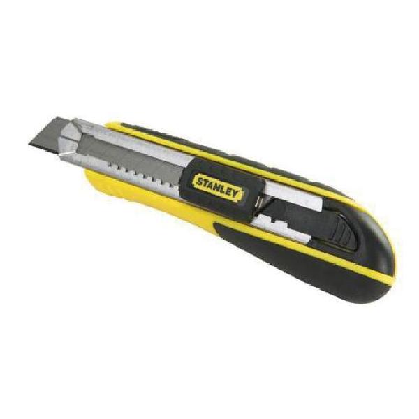 Utility Knife, 18 in Blade Width, Snap-Off Blade, Steel Blade, 1 Number of Blades Included, Bi-Material Handle, 7 in L Handle, Stainless Steel Handle, 8 Points, 7 in Overall Length, 1-5/8 in Overall Width