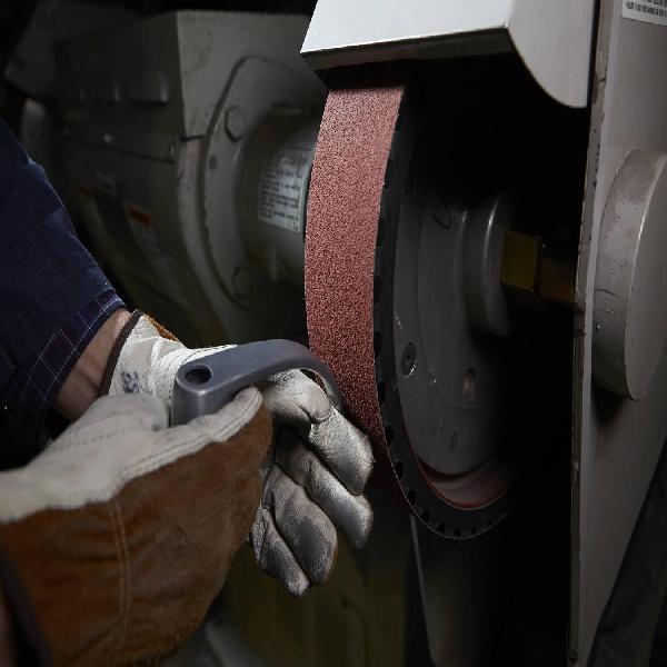 Cloth Belt, 48 Inch Belt Length, 9 Inch Belt Width, 120+ Grit, Precision Shaped Ceramic Abrasive, Polyester Cloth Backing, YF-Weight Backing Weight