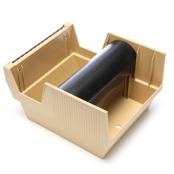 Mainline Tape Dispenser, Pull and Cut, 6 Inch Tape Width, Plastic, Tan