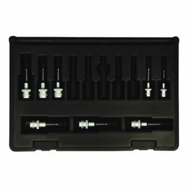 Socket Bit Set, Series: ProHold®, Measurement System: Metric, 8 Piece, 3 to 10 mm Hex, 2 Inch Length Bit, Steel, ProGuard™