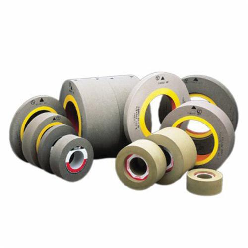 Centerless and Cylindrical Grinding Wheel, Straight, 20 in Wheel Dia, 8 in Wheel Thickness, Wheel Type Number: Type 1, 12 in Center Hole, 60 Grit, Medium Grade, Silicon Carbide Abrasive, 1623 RPM Maximum, Wheel Hardness: L, Vitrified Bond, Arbor Attachment, Black Wheel