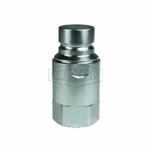 Flushface Female Plug, Series: DQC HT, 1/2-14 Nominal, Female BSPP, 1-1/8 Inch Hex, 2.7 Inch Length, 5000 psi, Steel, 1.24 Inch Outside Diameter